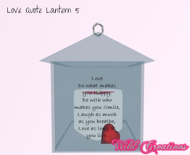 Love Quote Lantern 5