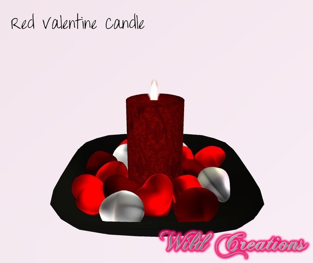 Valentine Candle Red