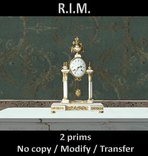 Reloj barroco blanco / White baroque clock