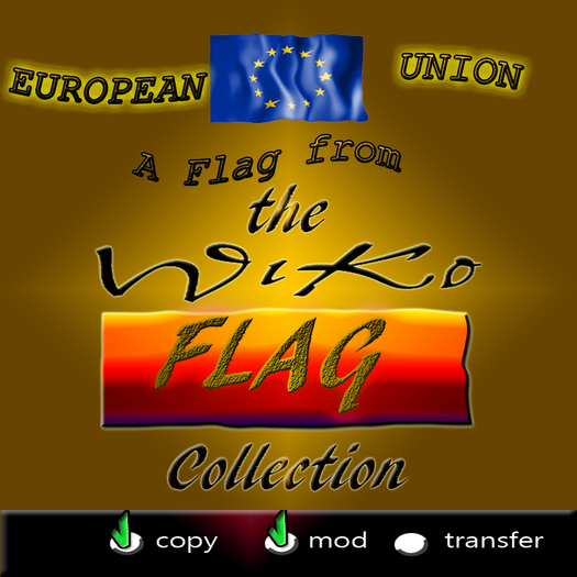 WIKO * FLAG EUROPEAN UNION- EUROPE FLAG- Full ANIMATED