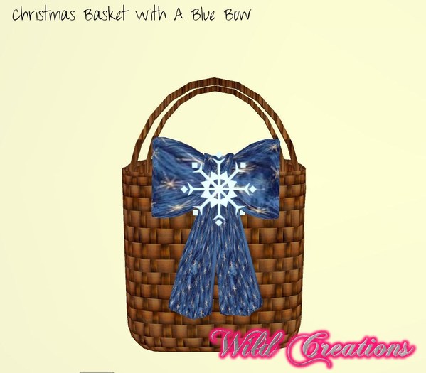 Christmas Basket Blue