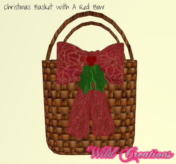 Christmas Basket Red