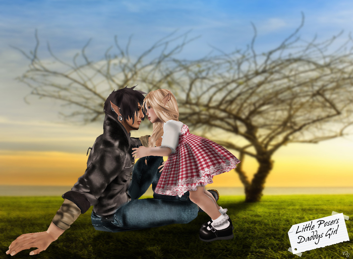 *Little Posers*  Daddy's Girl