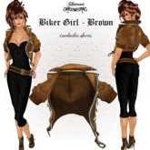 ! Glitterati ! - Biker Girl - Brown