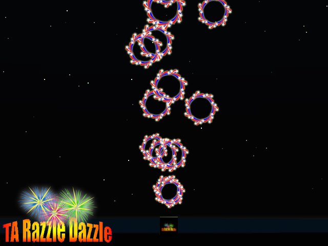 TA Razzle Dazzle RWB Wreath Emitter 2012