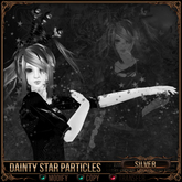 =^.^= Curious Kitties - Dainty Star Particles - Silver
