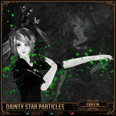 =^.^= Curious Kitties - Dainty Star Particles - Green