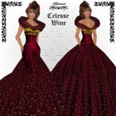 ! Glitterati ! - Celesse Gown -  Wine