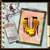 . Lexipedia . Orange & Black Sneaker Heel