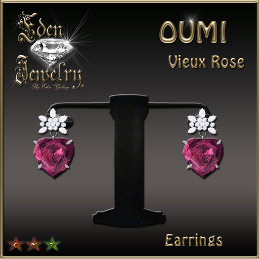 EARRINGS OUMI VIEUX ROSE