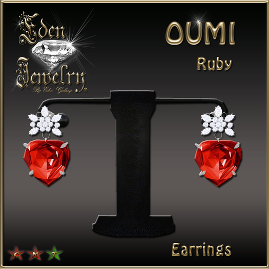 EARRINGS OUMI RUBY