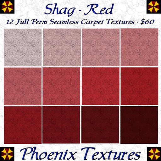 Phoenix Textures - Shag Red