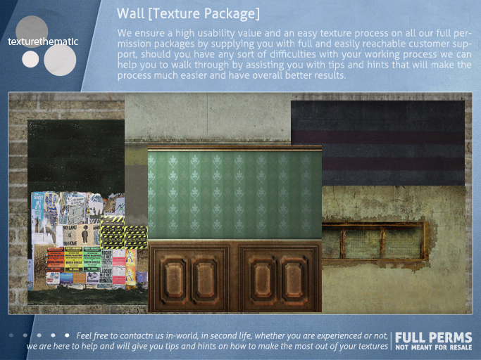 [Texturethematic] Wall Package
