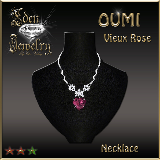 NECKLACE OUMI VIEUX ROSE