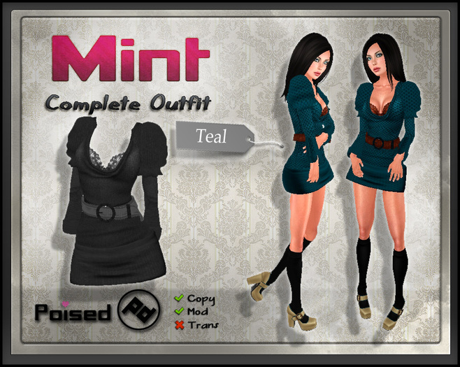 ::Poised:: Mint Teal