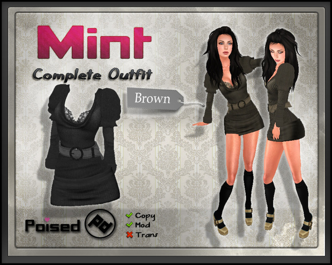 ::Poised:: Mint Brown