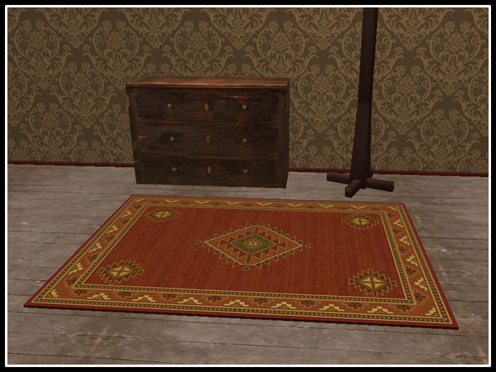 RE Western Rug - Free! One Prim Vintage Decor/Decoration