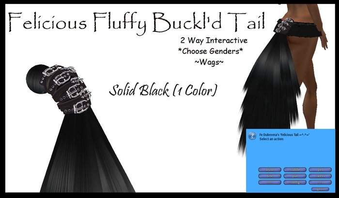 Felicious Buckl'd Black Tail (1 Color)