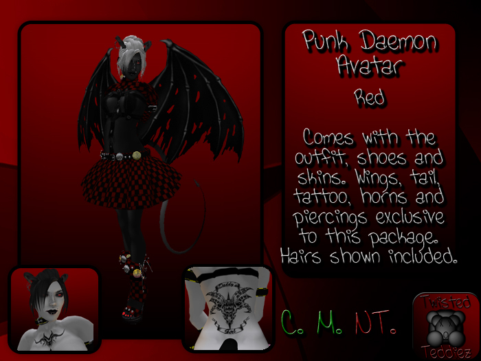 {T.t} Punk Daemon Avatar - Red