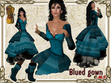!Blued gown