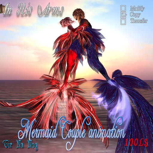 **TNN**Mermaid Couple Anim In His Arms1