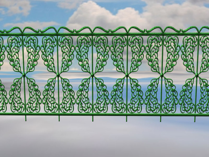 YuPe - Kona furniture : Fence - Wave and wing (Green)(FP) (Box)