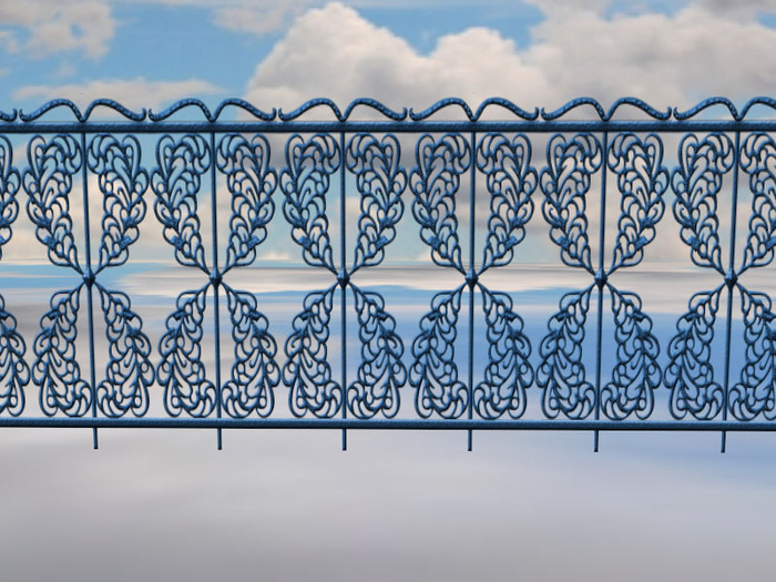 YuPe - Kona furniture : Fence - Wave and wing (Blue) (FP)(Box)