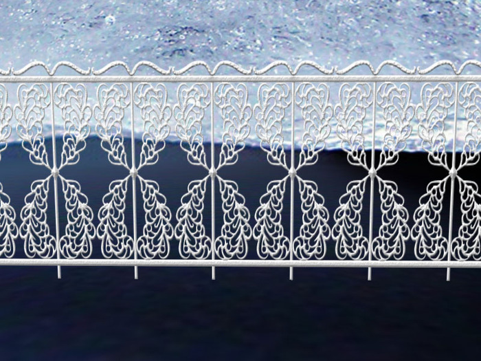 YuPe - Kona furniture : Fence - Wave and wing (White)(FP) (Box)