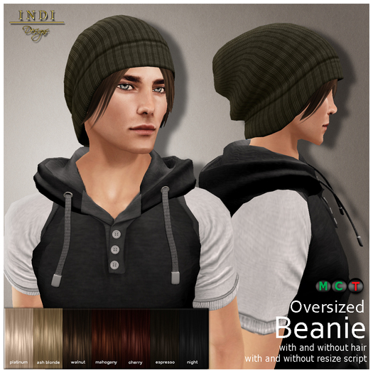 INDI Designs - Oversized Beanie green