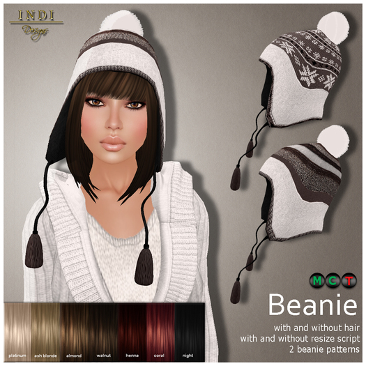 INDI Designs - Beanie brown