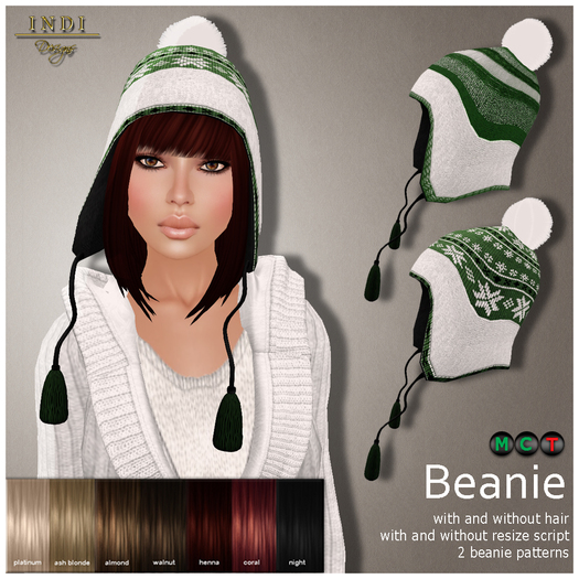 INDI Designs - Beanie green
