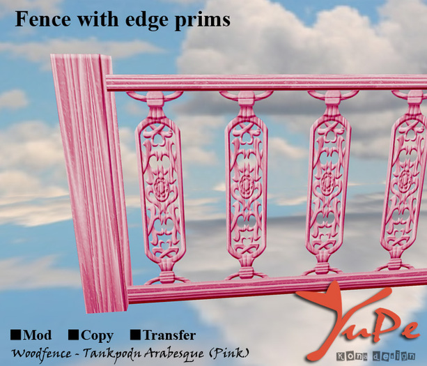 YuPe - Kona's : Wood fence - Tankppodn Arabesque (Pink)(FP)