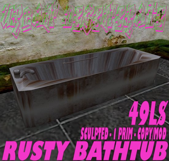 RUSTY BATHTUB 1 PRIM
