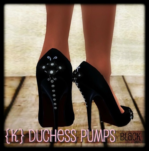 {K} Duchess pumps*black*