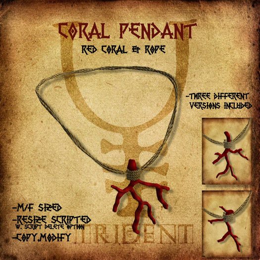 Coral Pendant [Red]