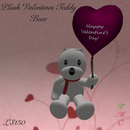 Plush Valentines Teddy Bear