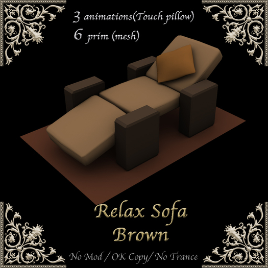 *Miroku*Relax Sofa Brown(BOX)