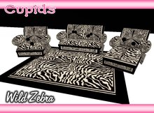 Wild Zebra Livingrom Set