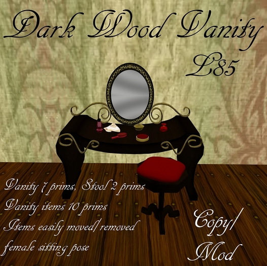 Dark Wood Vanity