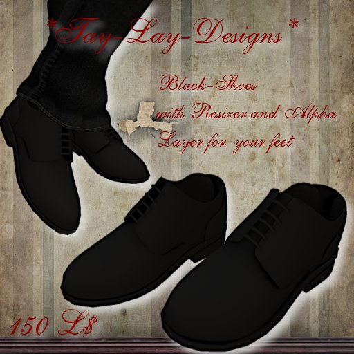*Tay-Lay-Designs !!! Black-Shoes