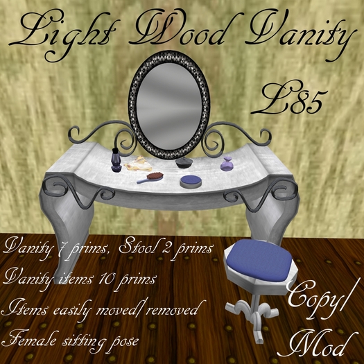 Light Wood Vanity