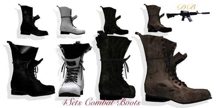 4 Pack Combat Boots