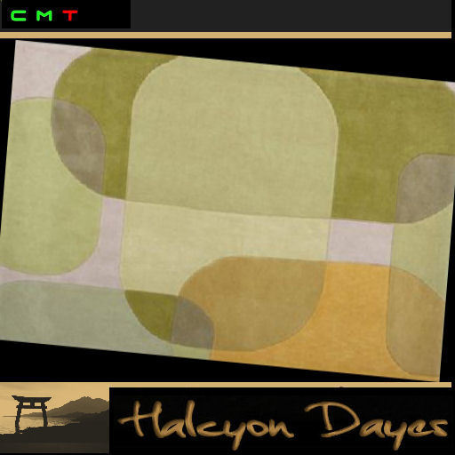 Area Rug - Retro Wool Greens