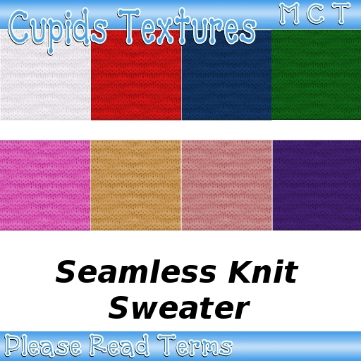 8 Seamless Knit Sweater Textures 