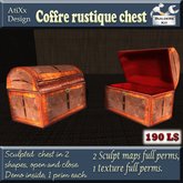 Sculpted Coffre rustique chest full perm