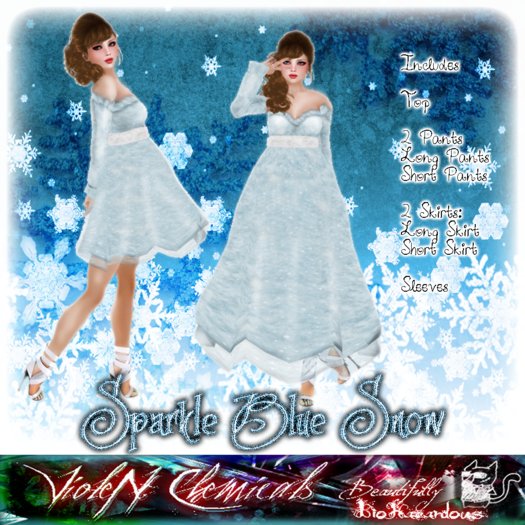 Sale 2 in 1 .::V::.Sparkle  Blue Snow 