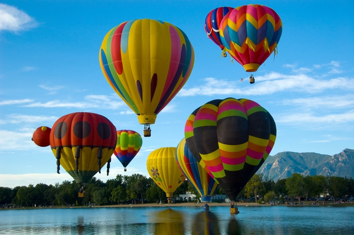 Great poster texture HOT AIR BALLOON