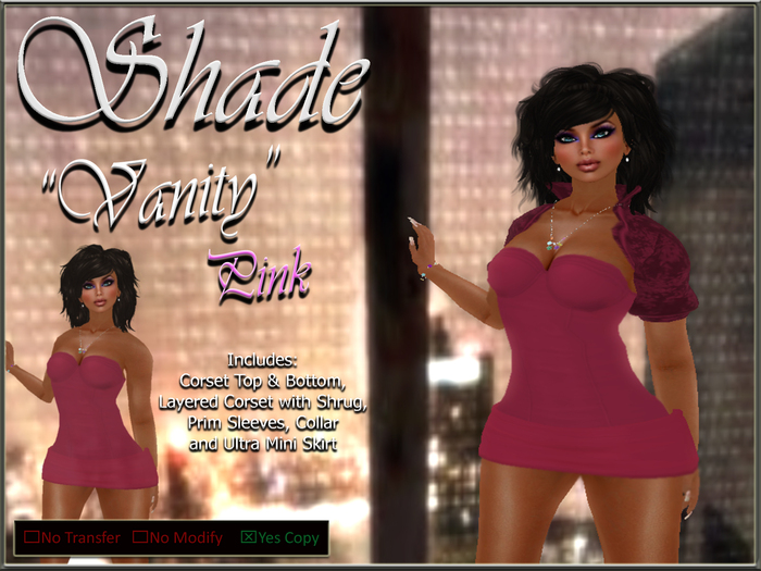 !SHADE! "Vanity" For Women Pink