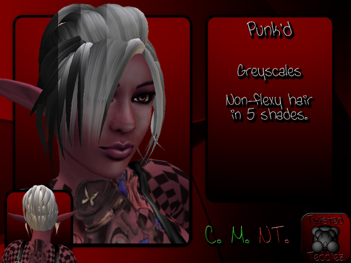{T.t} Punk'd Hair - Greyscales
