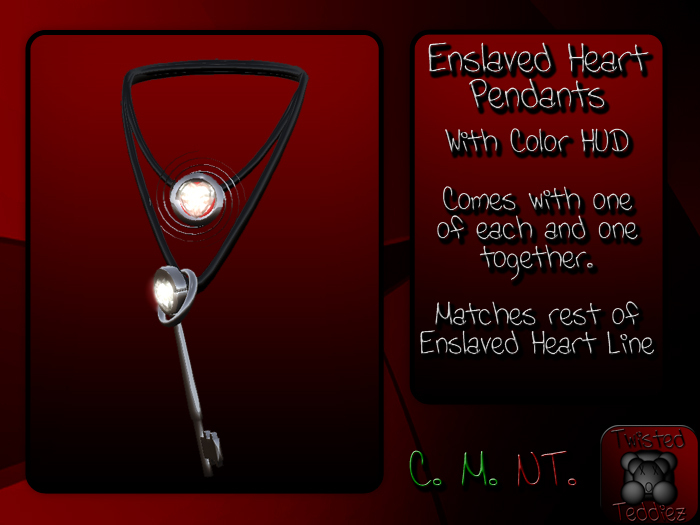 {T.t} Enslaved Heart Pendants